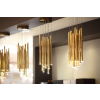Maxlight Lampa Wisząca Organic 10X Złota Mała Ściemnialna P0265D