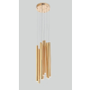 Maxlight Lampa Wisząca Organic 10X Złota Mała Ściemnialna P0265D