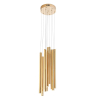 Maxlight Lampa Wisząca Organic 10X Złota Mała Ściemnialna P0265D