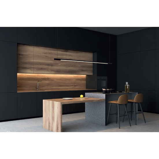 Maxlight Lampa Wisząca Organic Horizon 150cm Czarna Ściemnialna P0358D