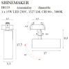 Maxlight Lampa Wpuszczana Shinemaker Biała- Ściemnialna H0119