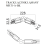 Maxlight Track Łącznik Łamany Czarny MHT1-A-BK