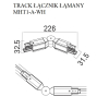Maxlight Track Łącznik Łamany Biały MHT1-A-WH
