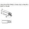 Maxlight Track Końcówka Zasilająca Prawa Czarna MHT1-C/R-BK