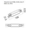 Maxlight Track Łącznik Prosty Zasilający Biały MHT1-IL-WH MAX