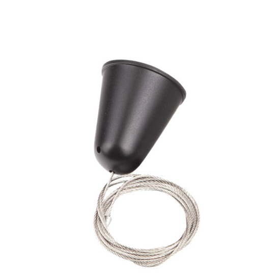 Maxlight Track Zawiesie Linkowe 1,5M Czarne Z Regulacją Bez Uchwytu MHT1-P15-BK
