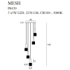 Maxlight Lampa Wisząca Mesh V P0439