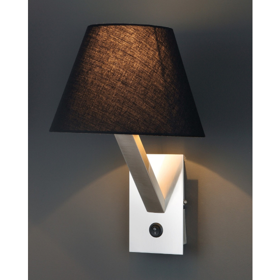 Maxlight Kinkiet Orlando Czarny Satyna 5103W/BLNM