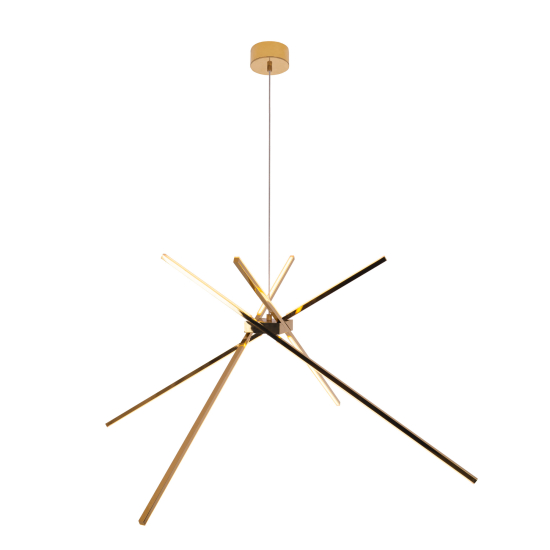 Maxlight Lampa Wisząca Spider Złota P0457