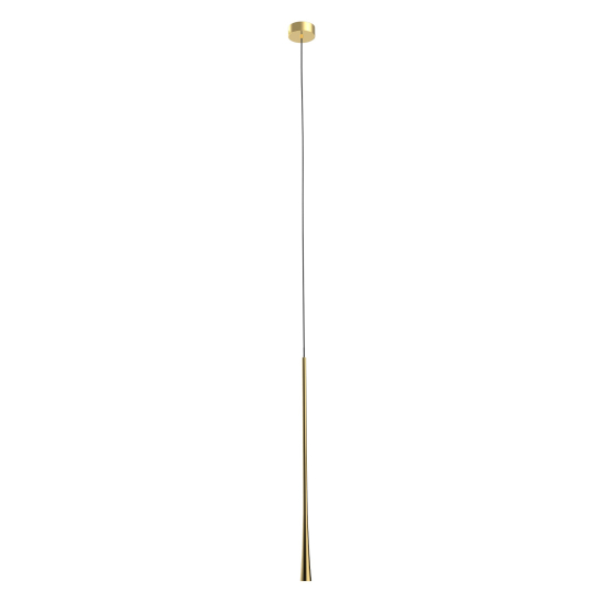Maxlight Coffee Gold 7W Lampa Wisząca Duża Złoto Szczotkowane P0485
