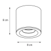 Maxlight Lampa Sufitowa Form Złota GU10 IP65 C0217