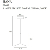 Maxlight Lampa Wisząca Hana Złota P0460