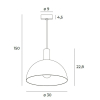 Maxlight Lampa Wisząca Luisant P0473