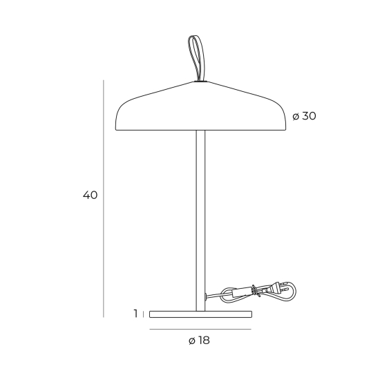 Maxlight Lampa Stołowa Nord T0049
