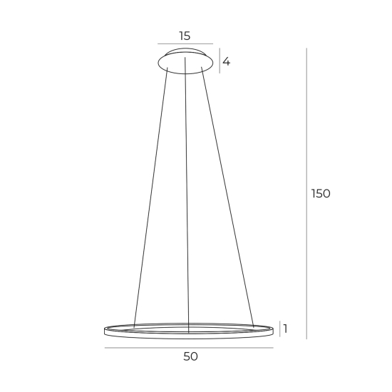 Maxlight Lampa Wisząca Queen Ø 50 cm Złoto Szczotkowane P0493