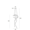 Maxlight Lampa Wisząca Ritz Chrom P0482D