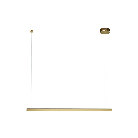 Maxlight Lampa Wisząca Trio 1 Złoto Szczotkowane P0475D