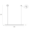 Maxlight Lampa Wisząca Trio 1 Złoto Szczotkowane P0475D
