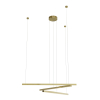 Maxlight Lampa Wisząca Trio 3 Złoto Szczotkowane P0474D