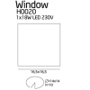 Maxlight Oprawa Oświetl. Window IP44 H0020