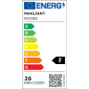 Maxlight Lampa Wisząca Organic Horizon 150cm Czarna Ściemnialna P0358D