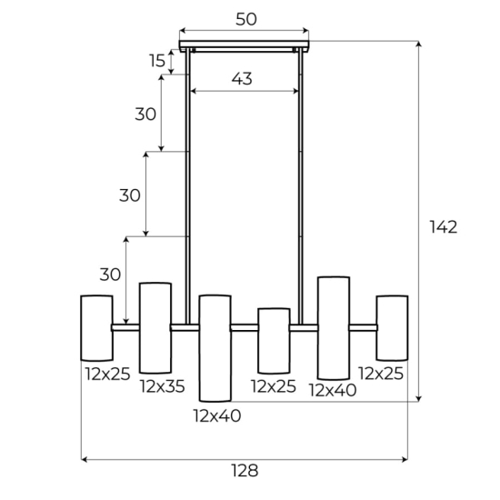 Maxlight Lampa Wisząca Laxer Biała P0504
