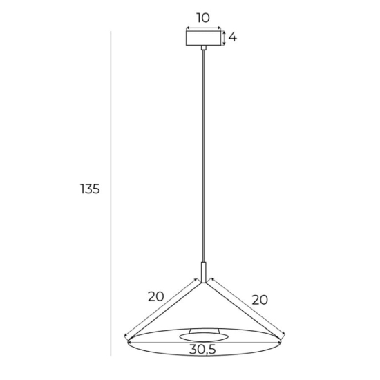 Maxlight Lampa Wisząca Vulcano I P0505