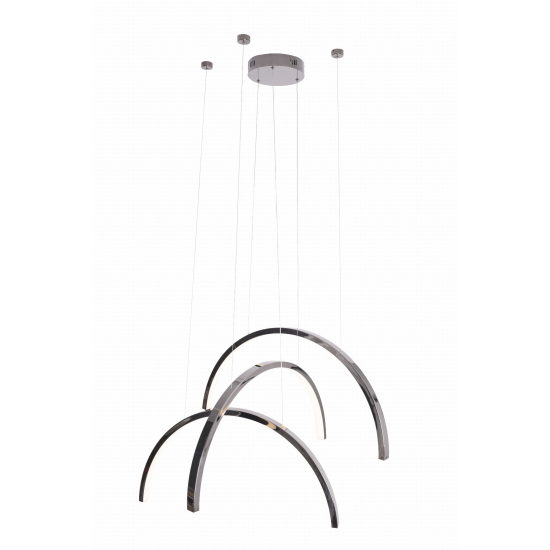 Maxlight Lampa Wisząca Trio Arc Polished Black P0508