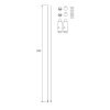 Maxlight Zestaw Linek Do Powieszenia Szyn Natynkowych Mt0001, Mt0002, Mt0011, Mt0012 MA0008