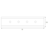 Maxlight Adaptor Do Łączenia Szyna + Szyna (1 Sztuka) Mt0001, Mt0002, Mt0011, Mt0012 MA0009
