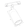 Maxlight Reflektor Magnetyczny System On/Off 12W 664lm 3000K M0009N