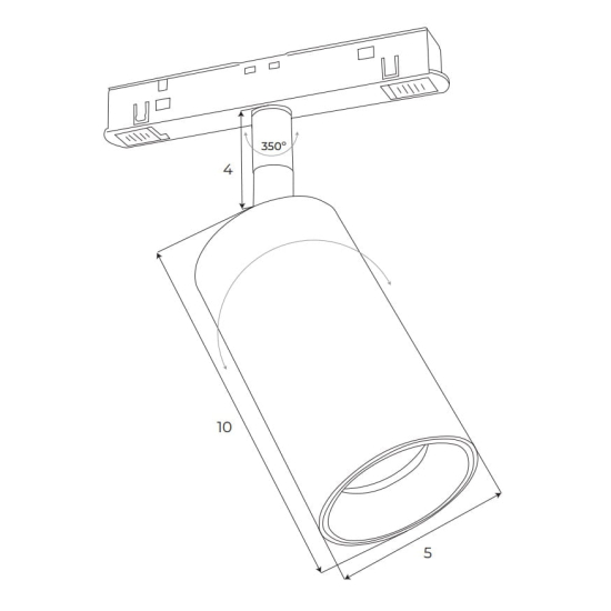 Maxlight Reflektor Magnetyczny System ZigBee 12W 664lm 2700-5000K M0009Z