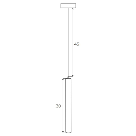 Maxlight Lampa Wisząca Magnetyczna System DALI 5W 361lm 3000K M0012D