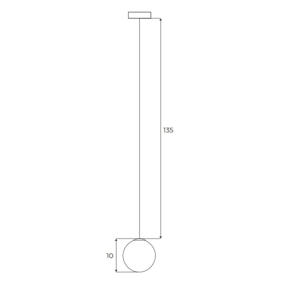 Maxlight Lampa Wisząca Magnetyczna System On/Off 6W 525lm 3000K M0017N