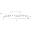 Maxlight Lampa Liniowa Magnetyczna System On/Off 12W 741lm 3000K M0019N