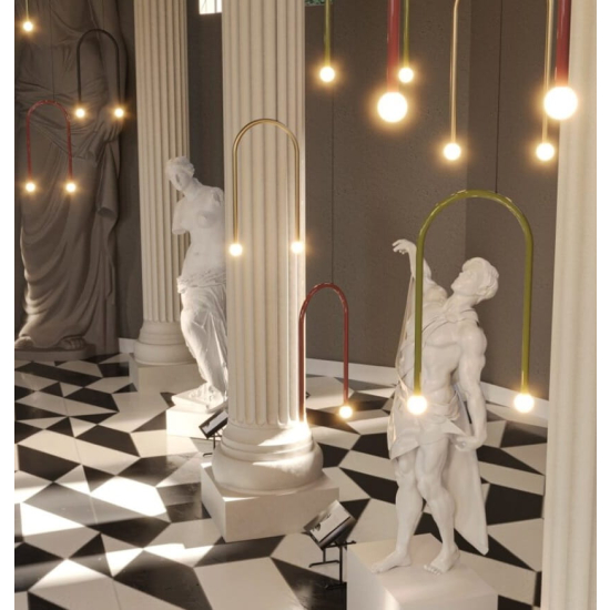 Maxlight Lampa Wisząca Enigma Złota P0514