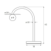 Maxlight Lampa Stołowa Enigma Złota T0054