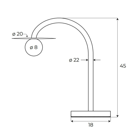 Maxlight Lampa Stołowa Enigma Złota T0054