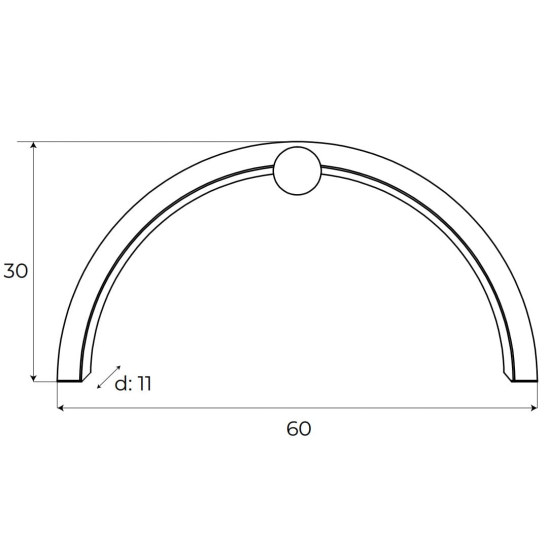 Maxlight Kinkiet Trio Arc Matt Black IP44 W0334
