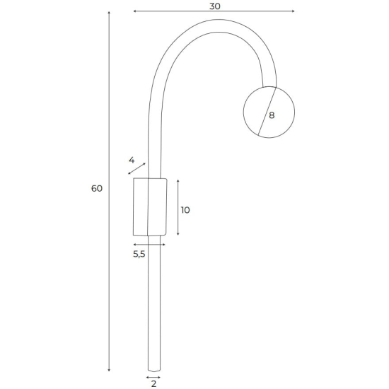 Maxlight Kinkiet Enigma Złoty W0338