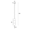 Maxlight Lampa Wisząca Mauri 1 Transparent Glass P0588