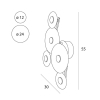 Maxlight Kinkiet Allure 5L W0357