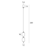 Maxlight Lampa Wisząca Elena 8W P0537D