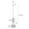 Maxlight Lampa Wisząca Bora A P0591