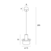 Maxlight Lampa Wisząca Signature A Transparent Glass P0530