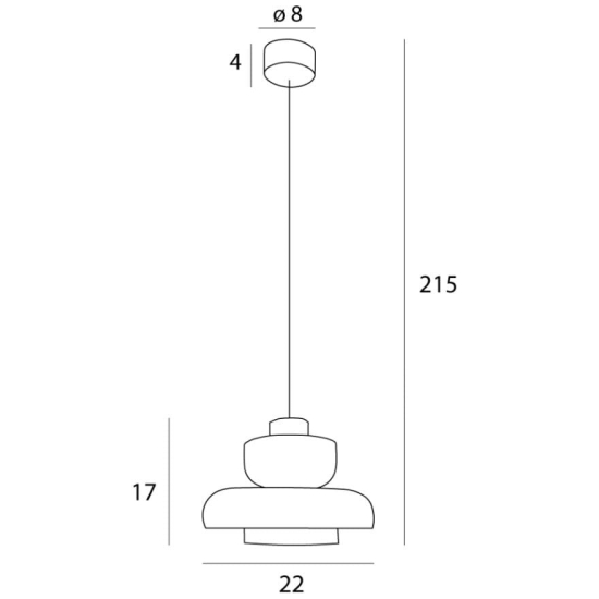 Maxlight Lampa Wisząca Signature C Transparent Glass P0532