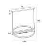 Maxlight Lampa Wisząca Singapur Round P0552