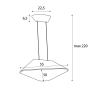 Maxlight Lampa Wiszaca Carbon Earth Yellow&Grey P0569
