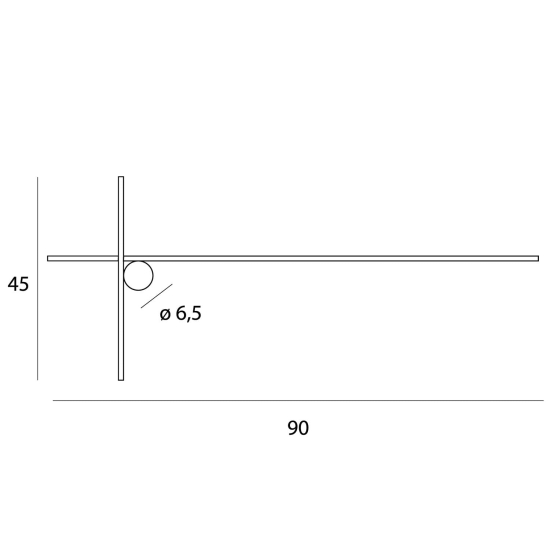 Maxlight Kinkiet Arne 90Cm 15W IP44 3000K W0370