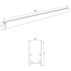 Maxlight Szyna Magnetyczna Głęboka, Natynkowa, 2 Metry, Biała MT0019
